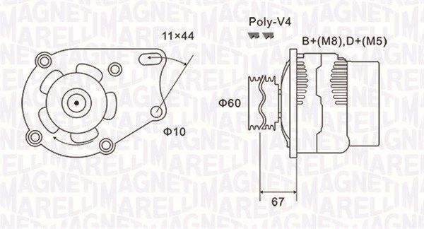 MAGNETI MARELLI Laturi 063731153010